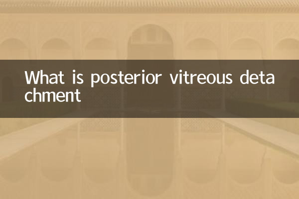 ¿Qué es el desprendimiento de vítreo posterior?