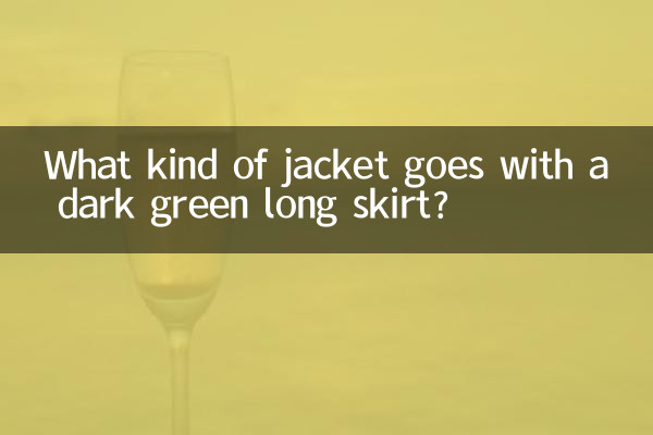 Que tipo de jaqueta combina com saia longa verde escura?