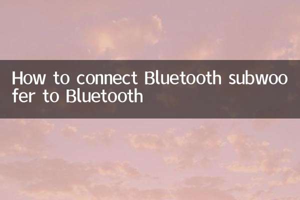 Come collegare il subwoofer Bluetooth al Bluetooth