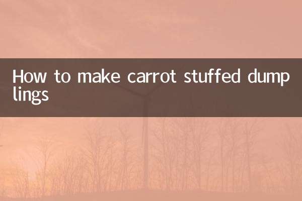 Wie man mit Karotten gefüllte Knödel macht