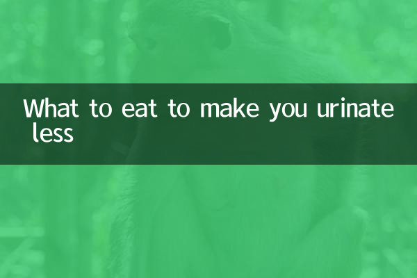 Cosa mangiare per urinare di meno