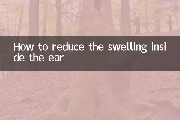 Cómo reducir la hinchazón dentro del oído.