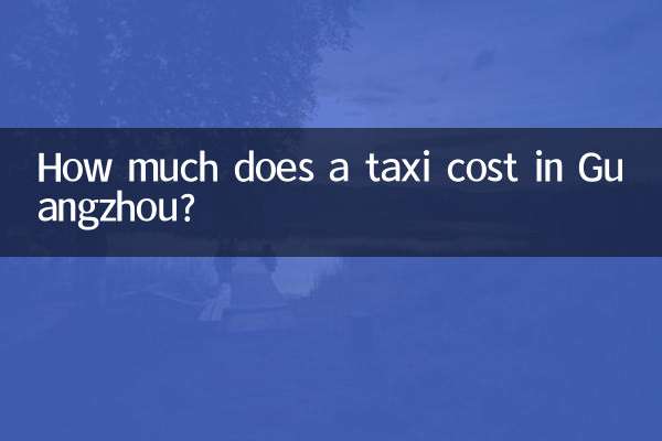 Combien coûte un taxi à Canton?