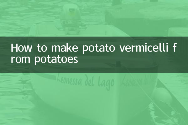 Come preparare i vermicelli di patate dalle patate