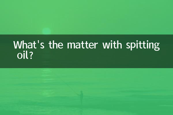 Qual é o problema de cuspir óleo?