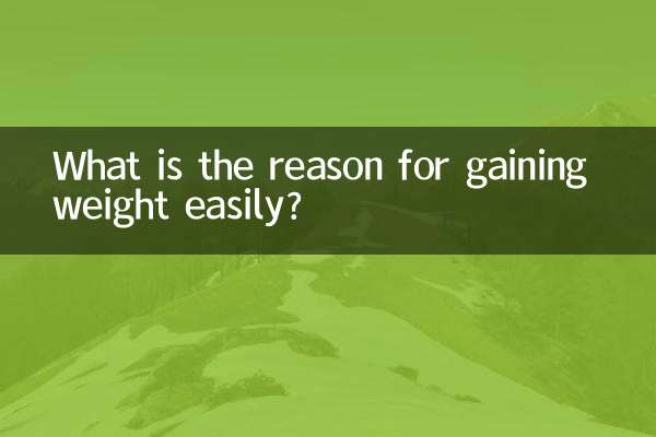 Qual é a razão para ganhar peso facilmente?