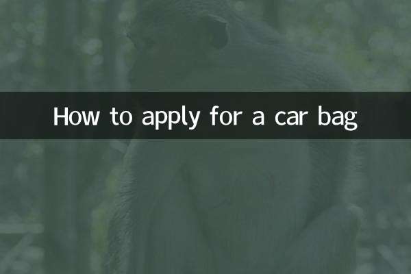 How to apply for a car bag