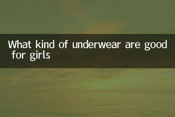 What kind of underwear are good for girls