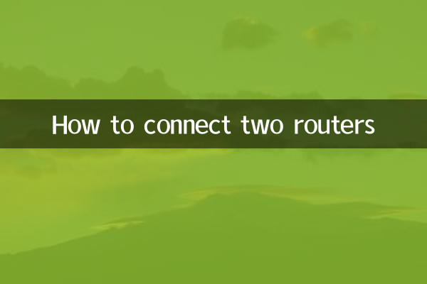 So verbinden Sie zwei Router