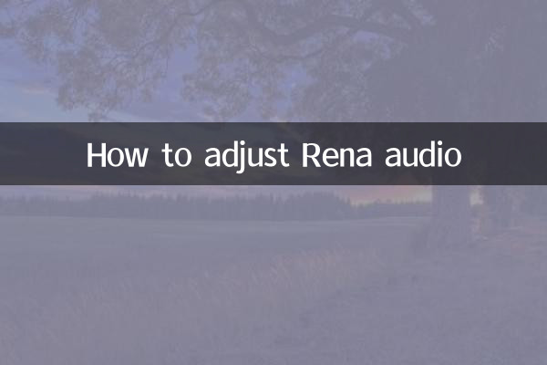 Comment régler l'audio Rena