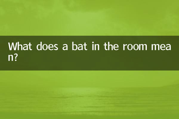 O que significa um morcego na sala?