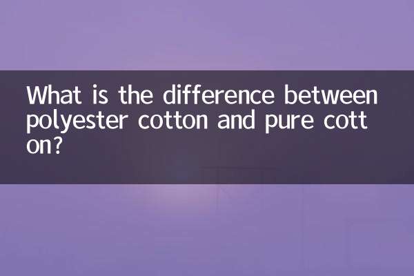 Was ist der Unterschied zwischen Polyester-Baumwolle und reiner Baumwolle?