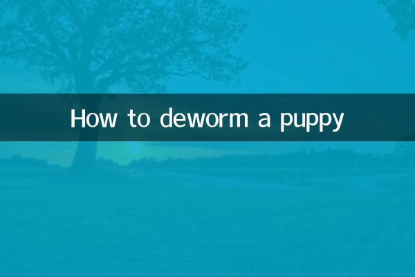 How to deworm a puppy