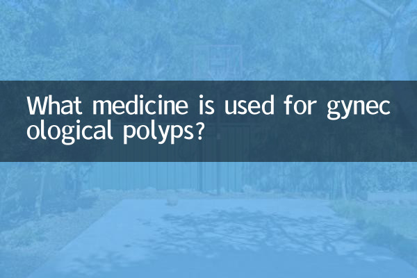 Welches Medikament wird bei gynäkologischen Polypen eingesetzt?