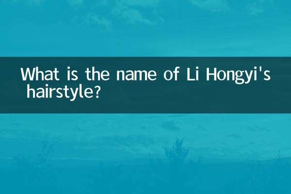 What is the name of Li Hongyi's hairstyle?