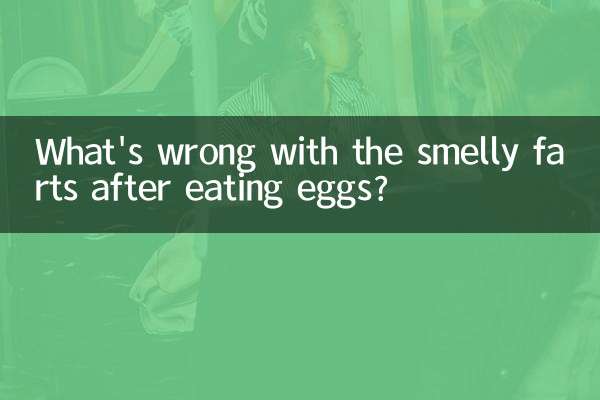 What's wrong with the smelly farts after eating eggs?