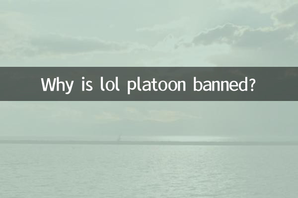 Why is lol platoon banned?