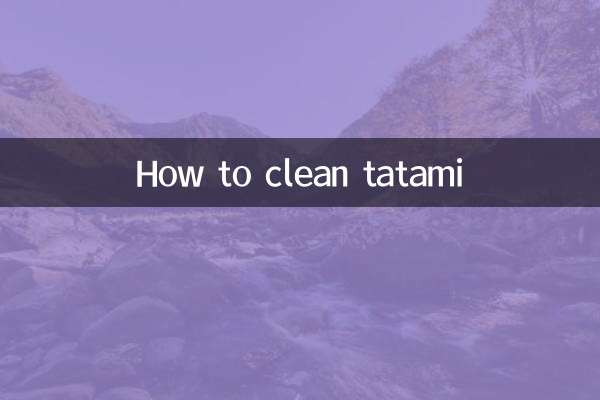 Come pulire il tatami