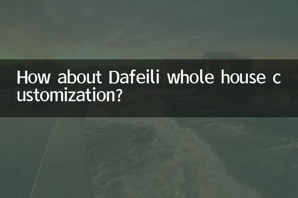 ماذا عن تخصيص منزل Dafeili بالكامل؟