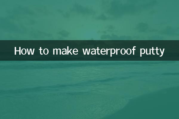 Wie man wasserfesten Kitt herstellt