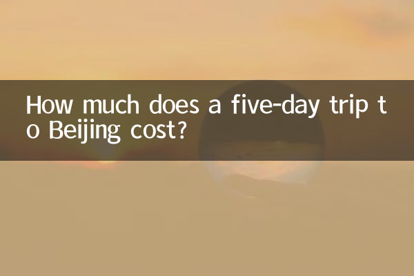 How much does a five-day trip to Beijing cost?