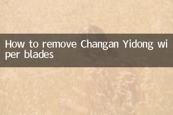 نحوه جدا کردن تیغه های برف پاک کن Changan Yidong