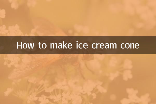 Wie man eine Eistüte macht