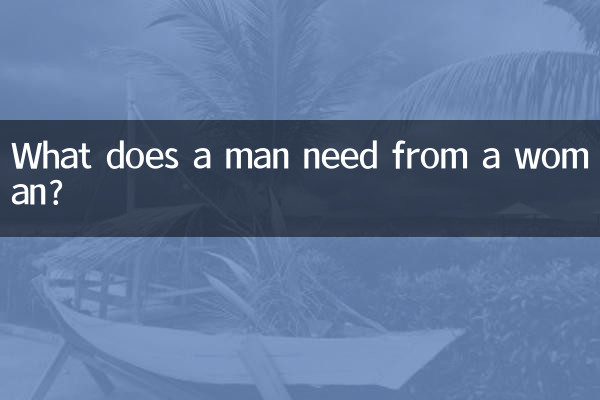 Was braucht ein Mann von einer Frau?