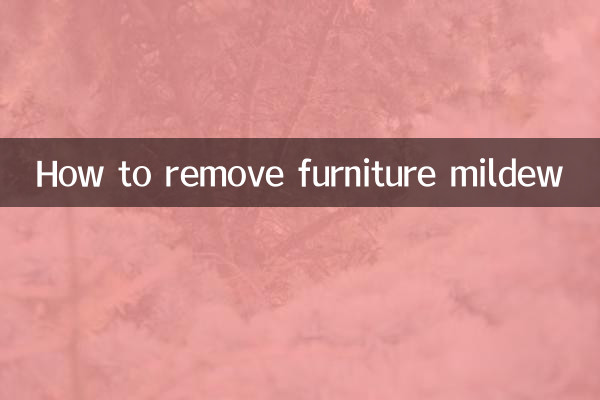 Как удалить плесень на мебели