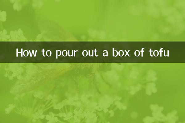盒豆腐怎么倒出来