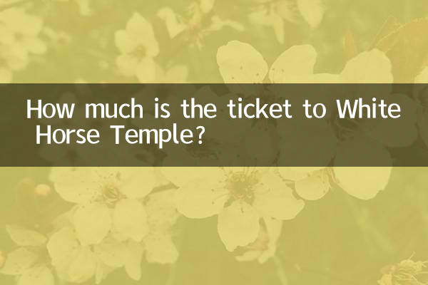 Quanto custa o ingresso para o Templo do Cavalo Branco?