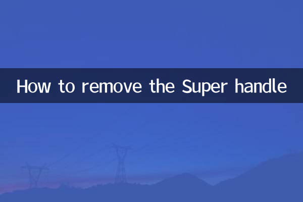 Como remover a alça Super