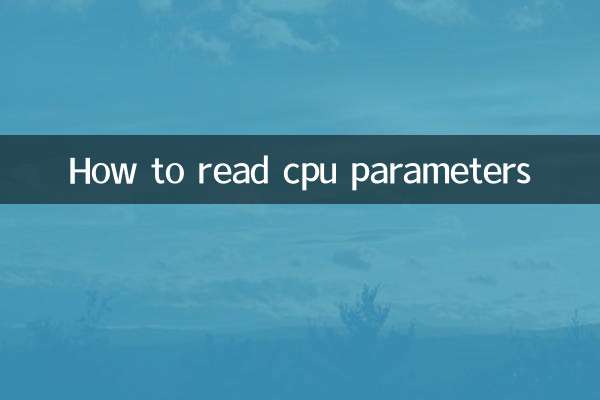 CPU 매개변수를 읽는 방법