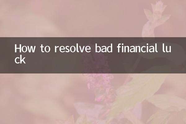 Como resolver o azar financeiro