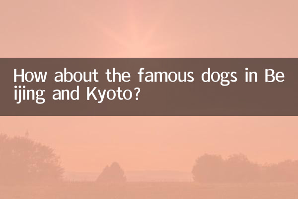 How about the famous dogs in Beijing and Kyoto?