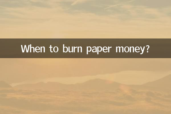什麼時間燒紙錢