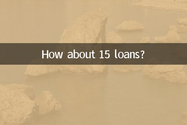 How about 15 loans?