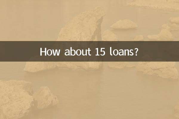How about 15 loans?