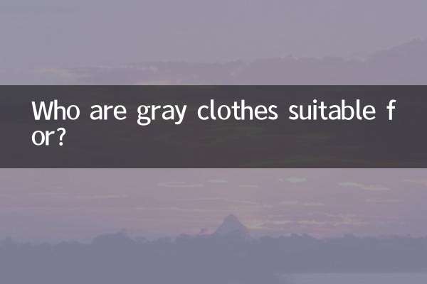 Para quem as roupas cinza são adequadas?