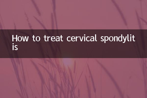 Wie behandelt man eine Spondylitis des Gebärmutterhalses?