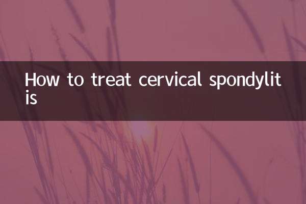 Wie behandelt man eine Spondylitis des Gebärmutterhalses?