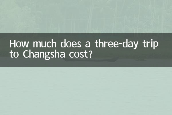 चांग्शा की तीन दिवसीय यात्रा की लागत कितनी है?