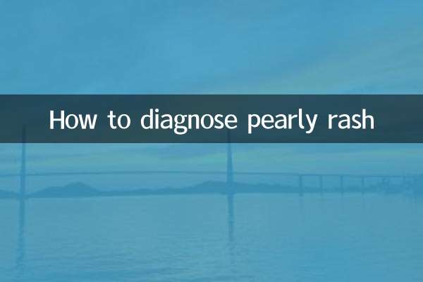 Come diagnosticare l'eruzione perlacea