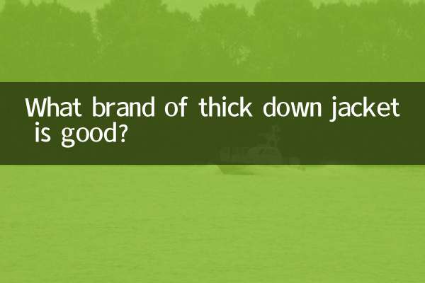 What brand of thick down jacket is good?