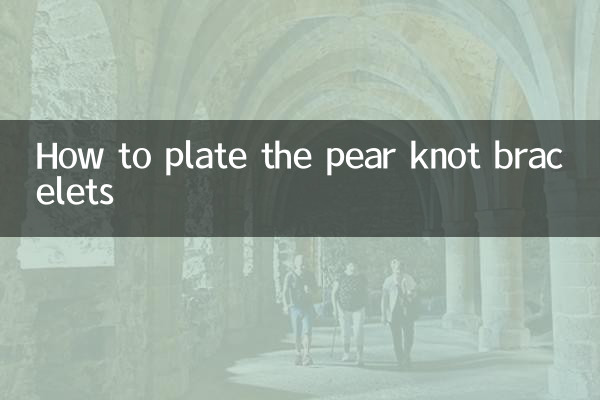 Cómo platear las pulseras nudo pera