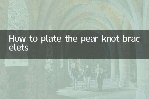 Cómo platear las pulseras nudo pera