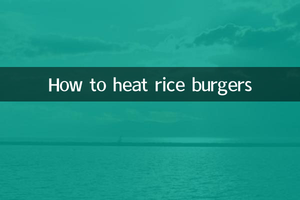 Como aquecer hambúrgueres de arroz