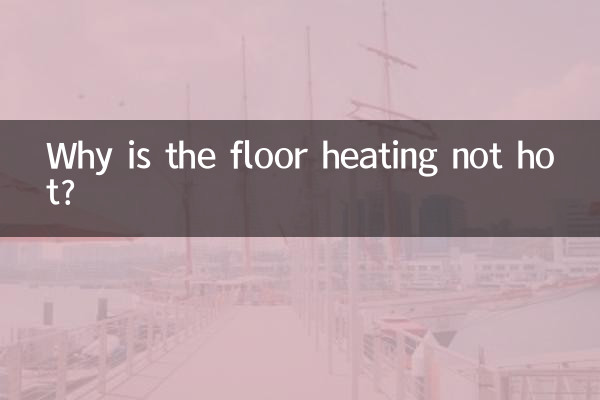 Warum ist die Fußbodenheizung nicht heiß?