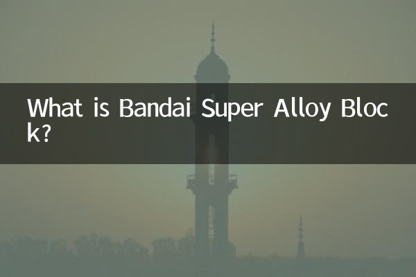 O que é o bloco Bandai Super Alloy?
