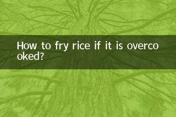 Comment faire frire du riz s'il est trop cuit ?